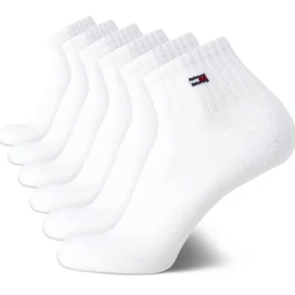NWT Tommy Hilfiger 6-pk white kids socks